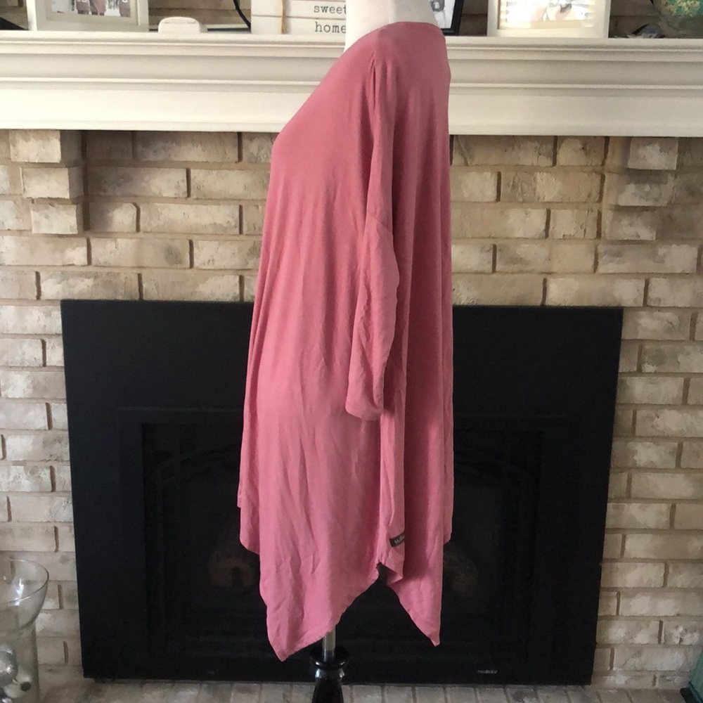 Matilda Jane Rose Pink Sharkbite Dolman Sleeves Tunic size Medium Pink Power BC - Picture 3 of 10